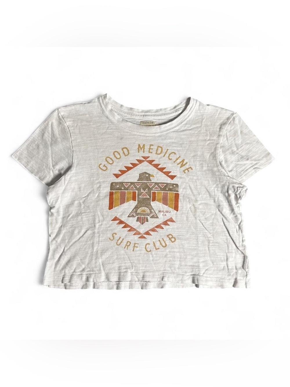 Faherty X Steve Paul Judd Cropped White Top Aztec Western Coastal Large